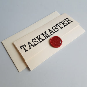 Official Taskmaster Envelope Taskmasterstore