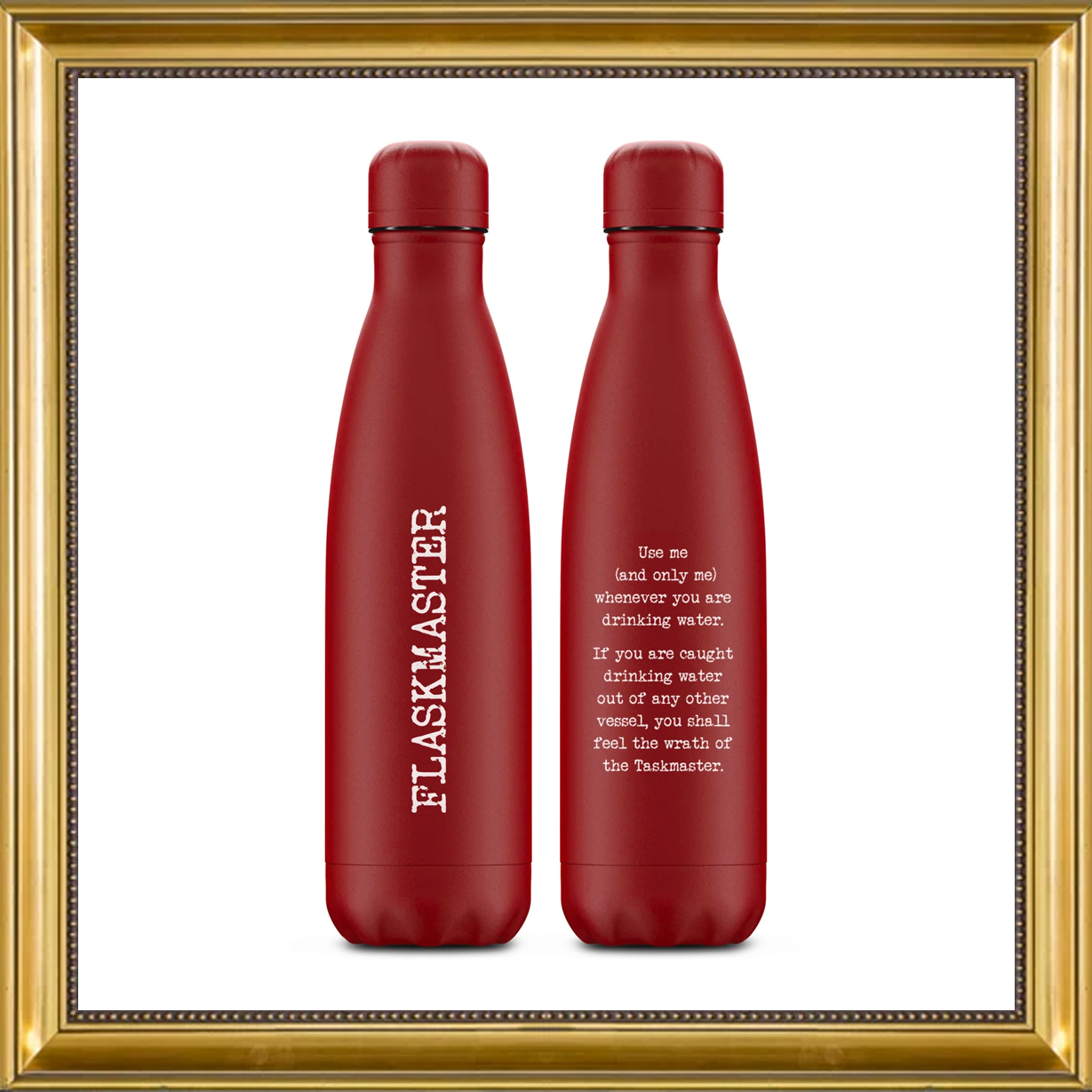 Taskmaster Metal Water Bottle Taskmasterstore