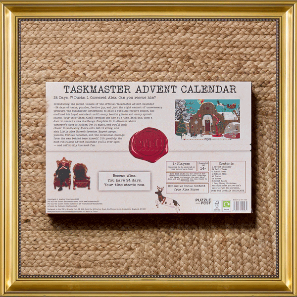 Taskmaster Calendar Taskmaster Advent Calendar 2026 | Official Edition – Pre-Order Now ...
