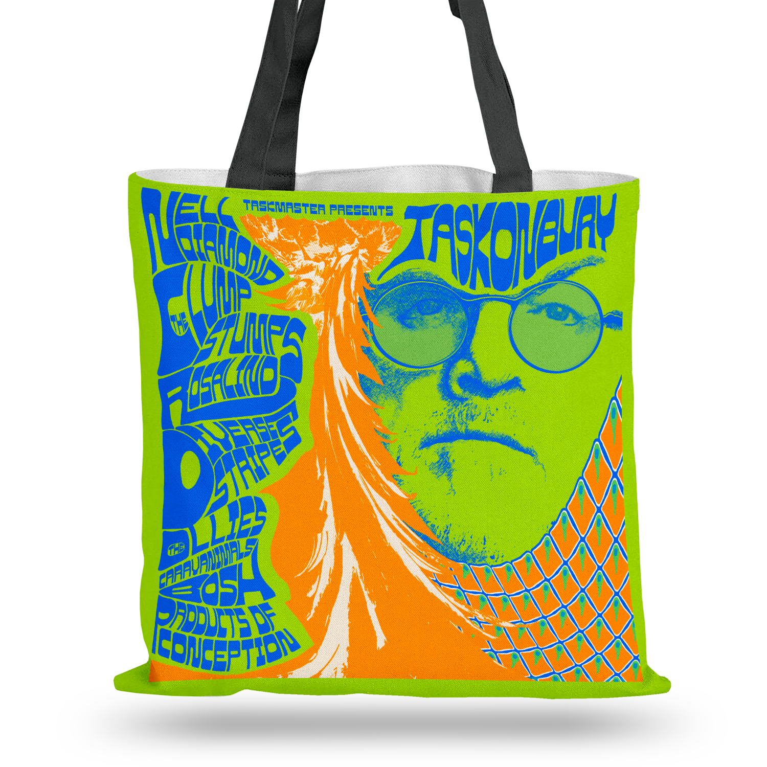 taskmaster pictures Series 15 Shopper Bag Psychedelic Greg Davies